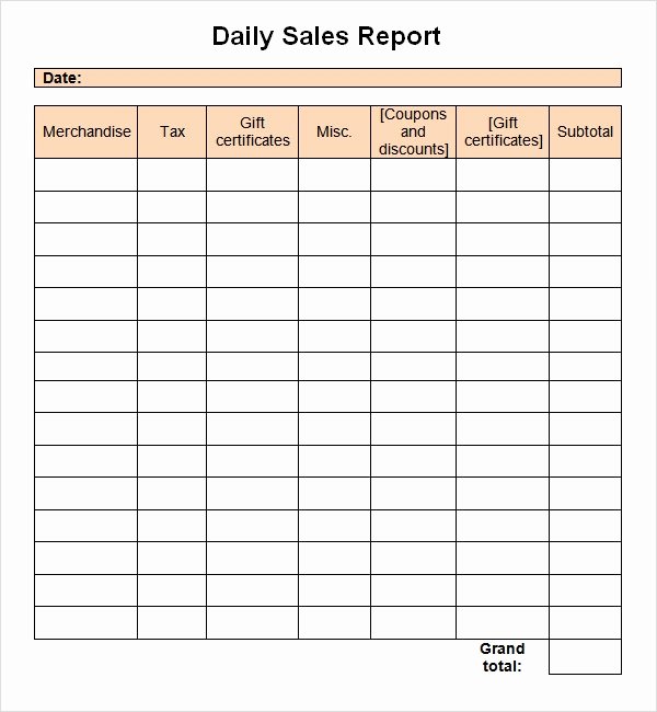 Sales Call Report Template Excel Lovely Sales Report Template 9 Free Pdf Doc Download