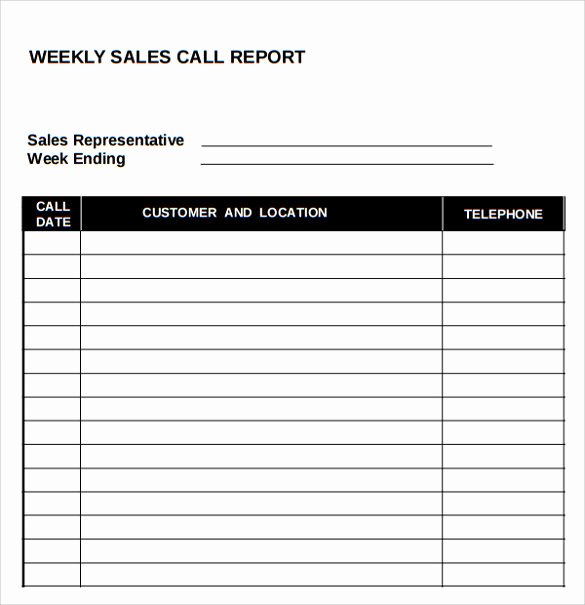 Sales Call Reporting Template Awesome Sample Sales Call Report 14 Documents In Pdf Word