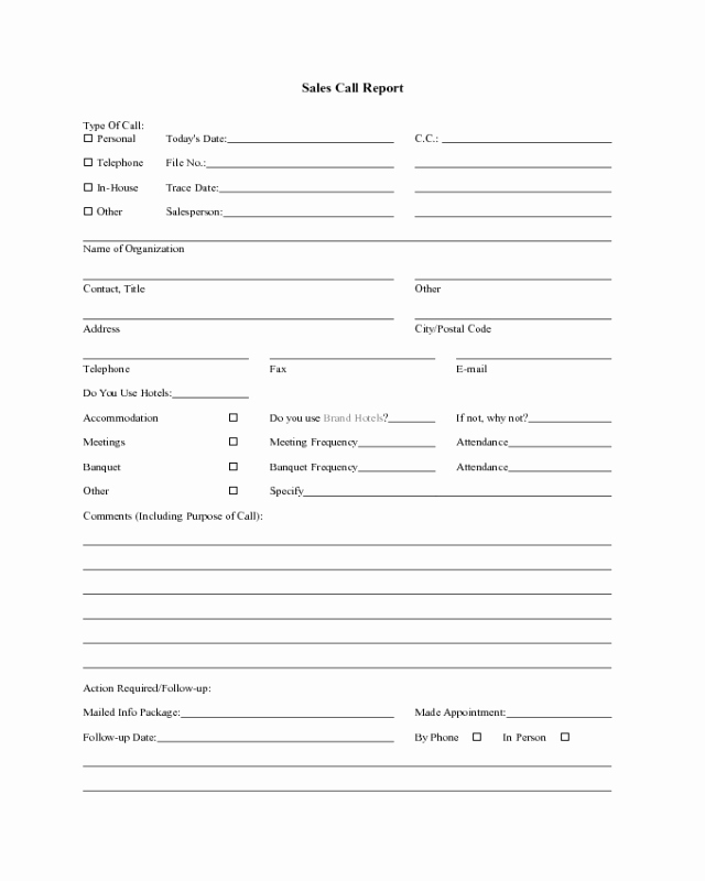 Sales Call Reporting Template Best Of 2019 Sales Call Report Template Fillable Printable Pdf