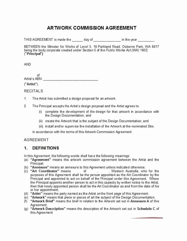 Sales Commission Agreement Template Lovely 36 Free Mission Agreements Sales Real Estate Contractor