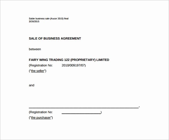Sales Contract Template Word Inspirational Sales Agreement 10 Download Free Documents In Word Pdf