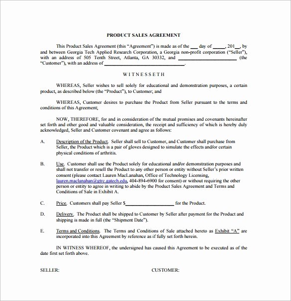 Sales Contract Template Word New Sales Agreement 10 Download Free Documents In Word Pdf