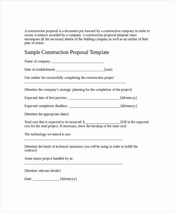 Sample Job Proposal Template Elegant 12 Job Proposal Examples Pdf Doc