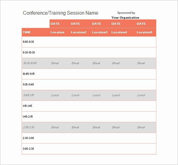 Schedule Of events Template Beautiful 19 event Schedule Templates &amp; Samples Pdf Docs Excel