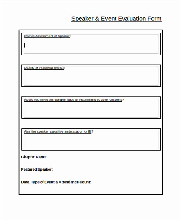 Scholarship Application Template Word Fresh Free 29 event Evaluation form Templates