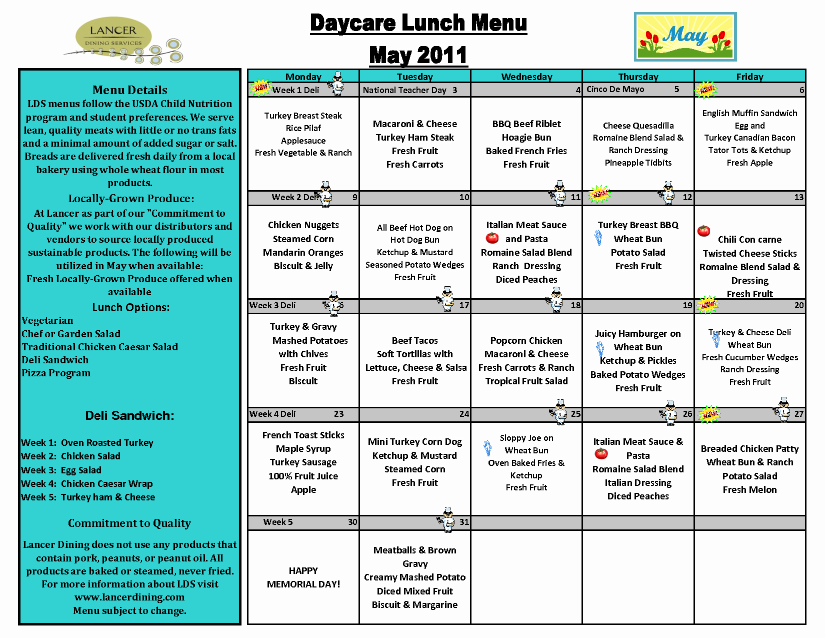 School Lunch Menu Template Elegant Day Care Lunch Menu Template Awesome Lists