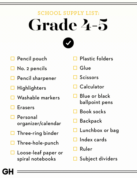 School Supplies List Template Luxury Back to School Supplies List 2019 Best School Shopping