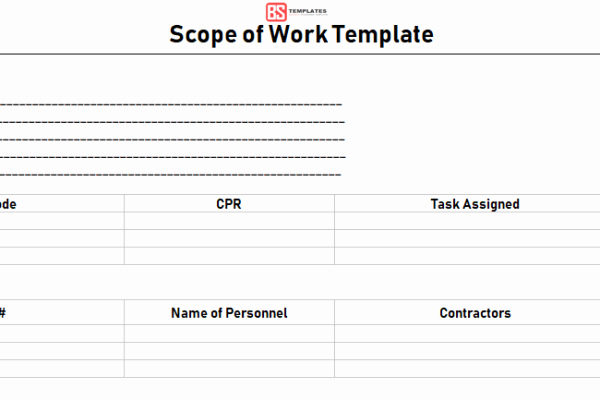 Scope Of Work Template Excel Inspirational Maintenance Templates Archives Business Templates