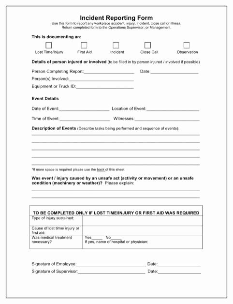 Security Guard Incident Report Template New Security Ficer Daily Activity Report Sample