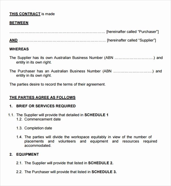 Service Agreement Template Word Inspirational Service Agreement 9 Download Free Documents In Pdf Word