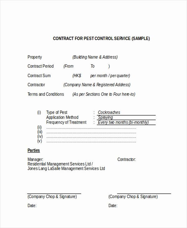 Service Contract Template Pdf Inspirational Sample Service Contract form 9 Free Documents In Doc Pdf