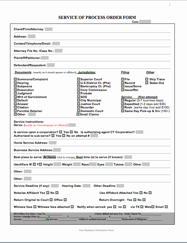 Service Request form Template Luxury Service Request form Templates