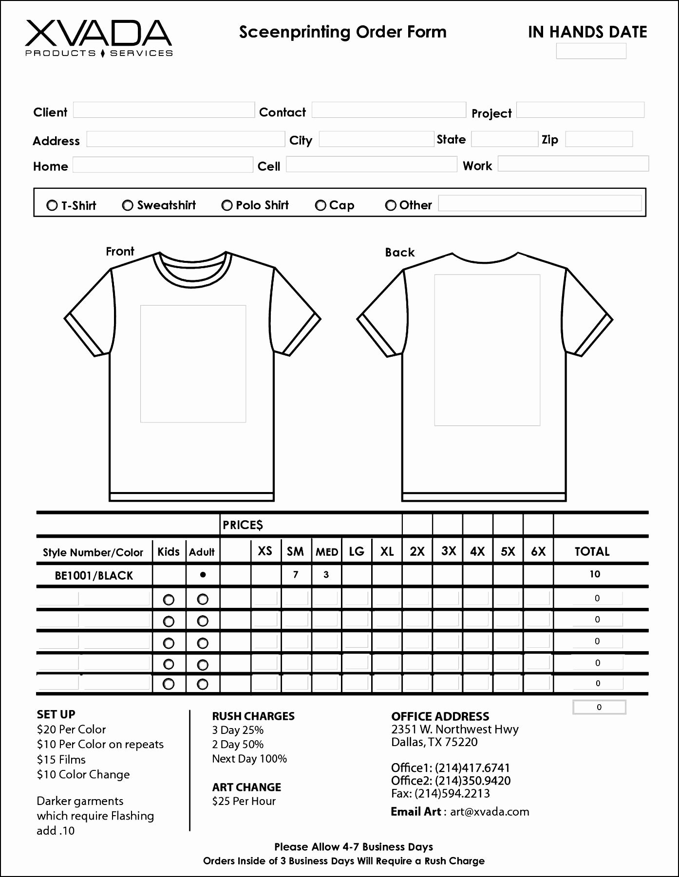 Shirt order form Template Fresh Sample T Shirt order form Template Microsoft Word