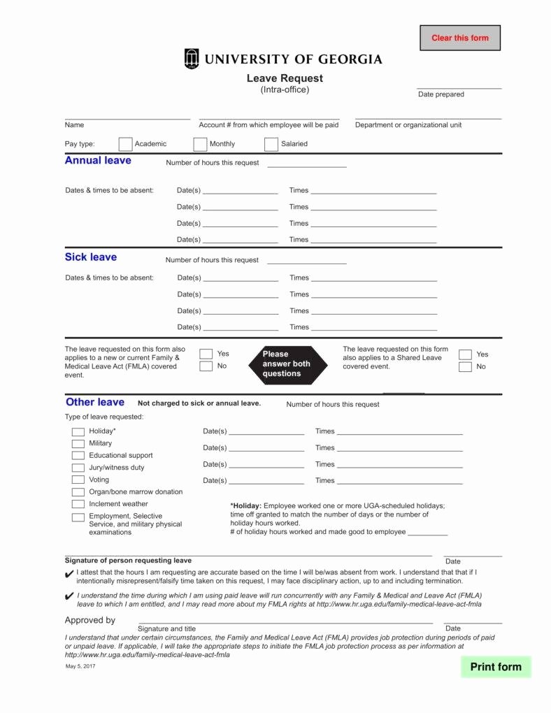 Sick Leave form Template Lovely 7 Sick Leave Letter Templates Pdf Word