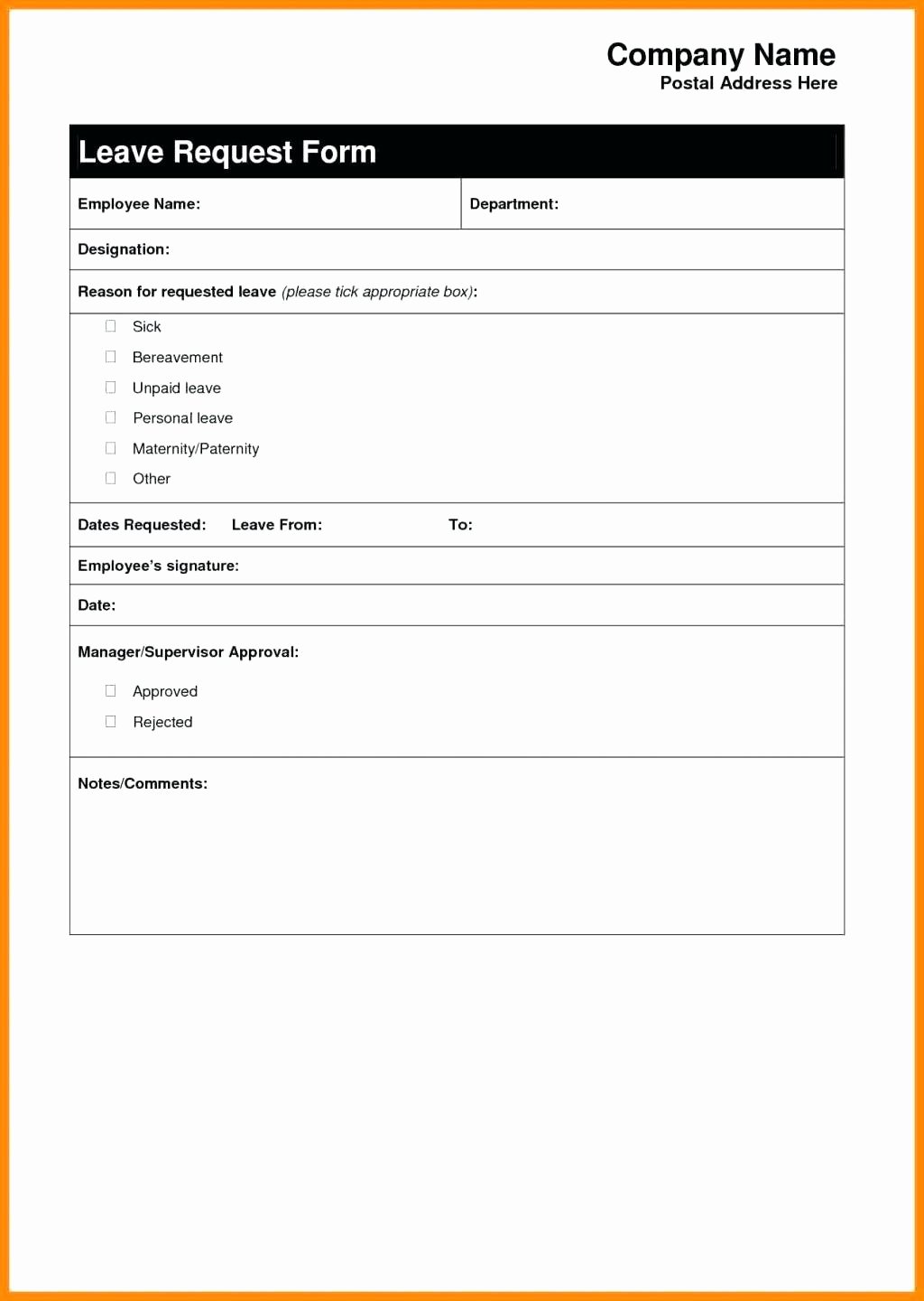 Sick Leave form Template Unique College Students Resume Samples