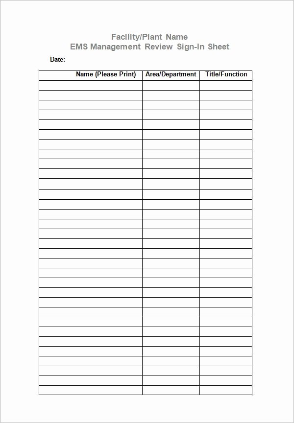 Sign In Sheet Template Doc Beautiful Sign In Sheet Template 21 Download Free Documents In