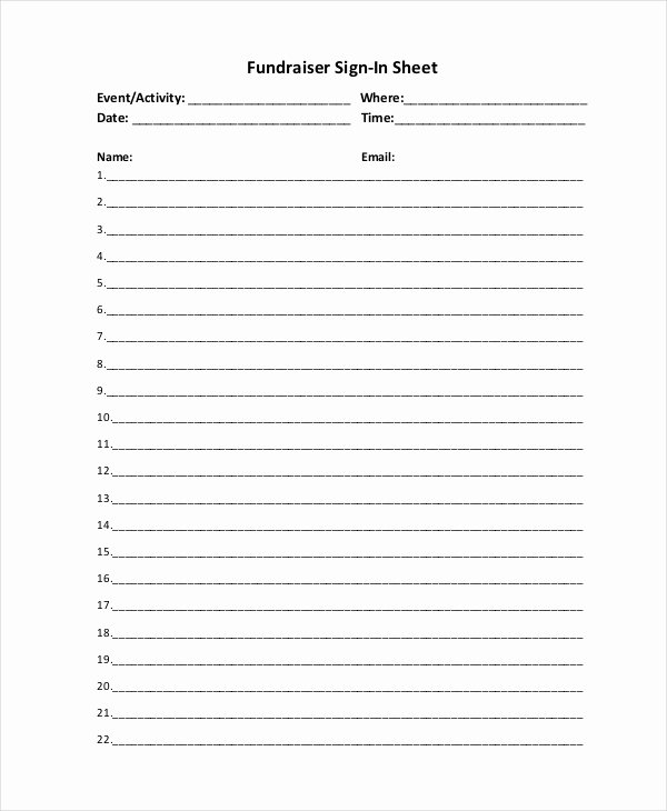 Sign In Sheet Template Doc Fresh Sign In Sheet 30 Free Word Excel Pdf Documents