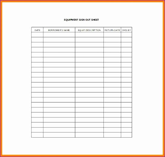 Sign Out Sheet Template Excel New Sign Out Sheet Template Excel Skskq Lovely Sign Out Sheet