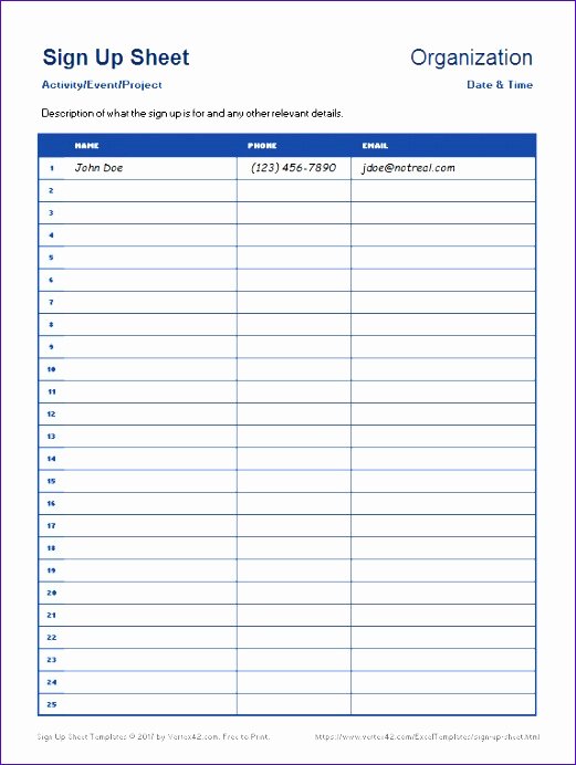 sign off sheet template excel g2674