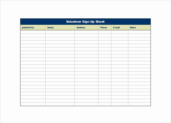 Sign Up Template Free Fresh Sign Up Sheet Template 13 Download Free Documents In