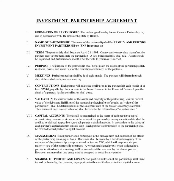 Simple Investment Contract Template Best Of 19 Investment Agreement Templates – Free Sample Example