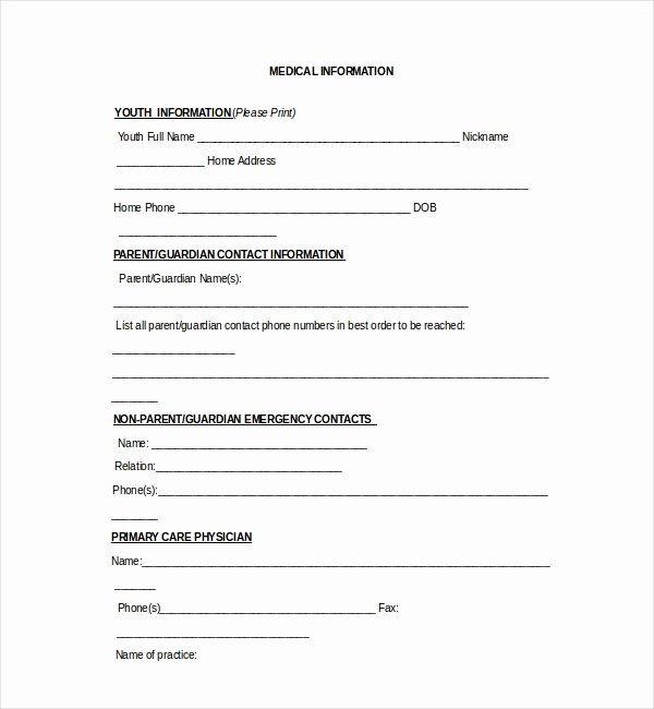 Simple Medical Release form Template Fresh 20 Sample Medical Release forms