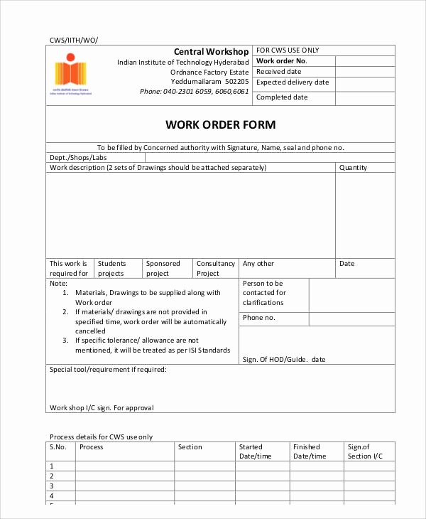 Simple order form Template Inspirational Simple order form 9 Examples In Word Pdf