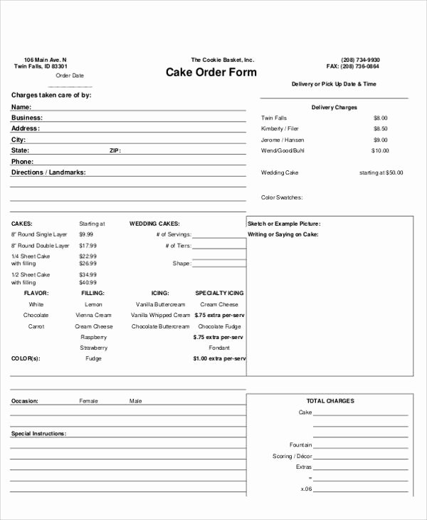 simple order form