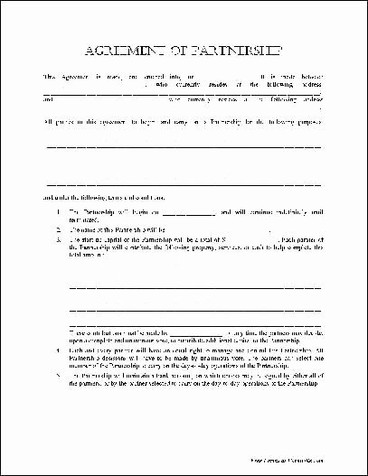 Simple Partnership Agreement Template Free Beautiful Printable Sample Partnership Agreement Template form