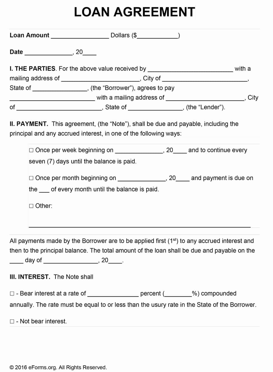 Simple Payment Agreement Template Inspirational 40 Free Loan Agreement Templates [word &amp; Pdf] Template Lab