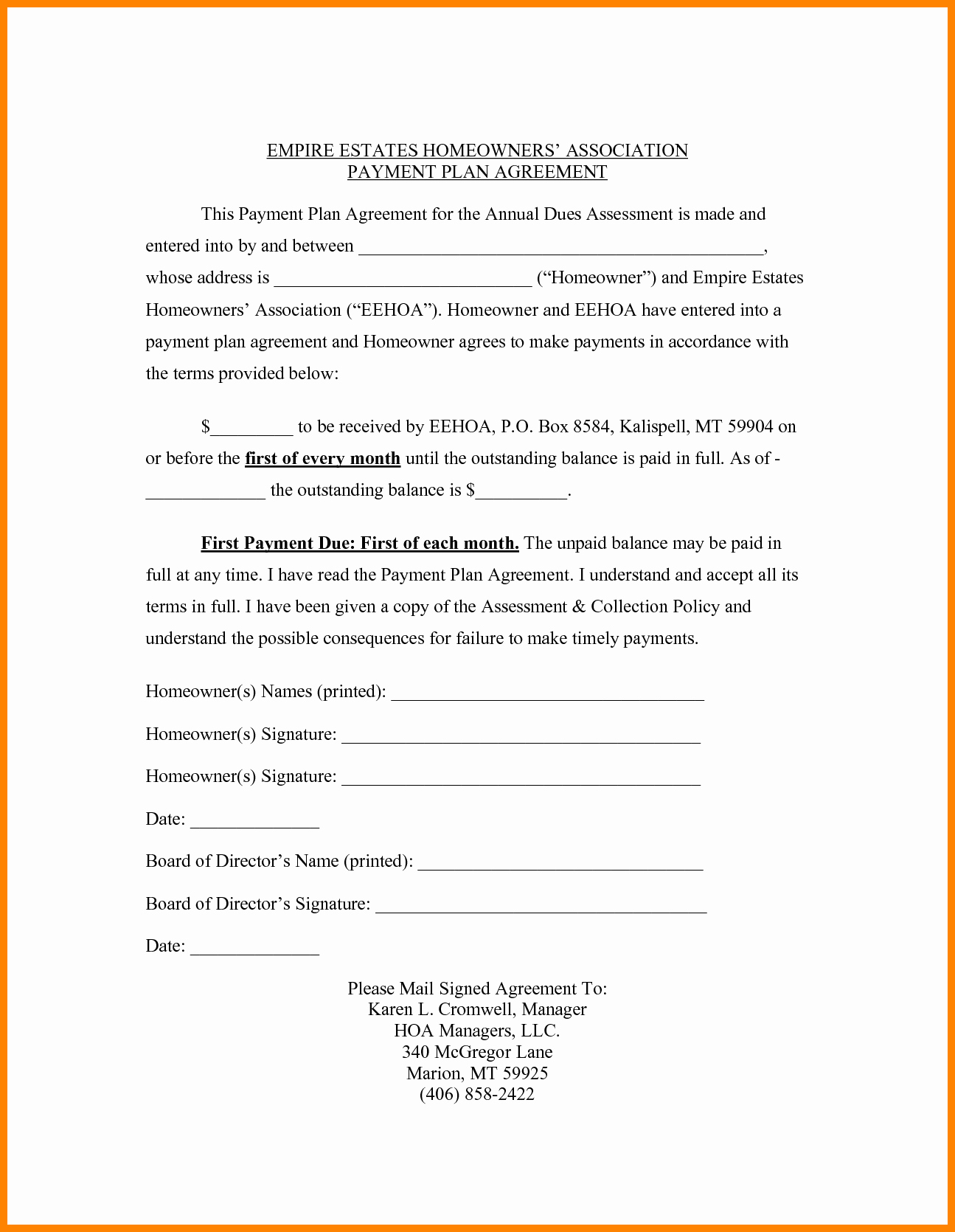 Simple Payment Plan Agreement Template Fresh 5 Simple Payment Plan Agreement Template