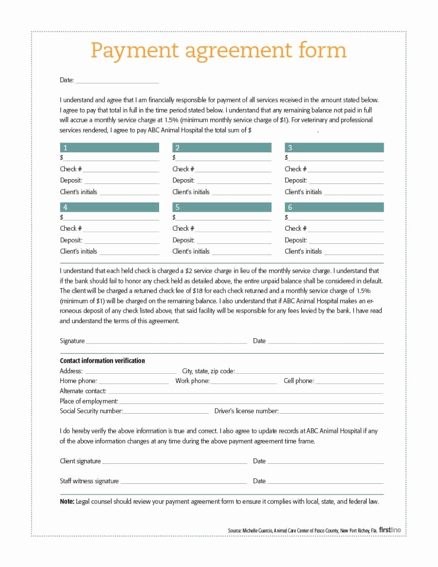 Simple Payment Plan Agreement Template Luxury Payment Agreement 40 Templates &amp; Contracts Template Lab