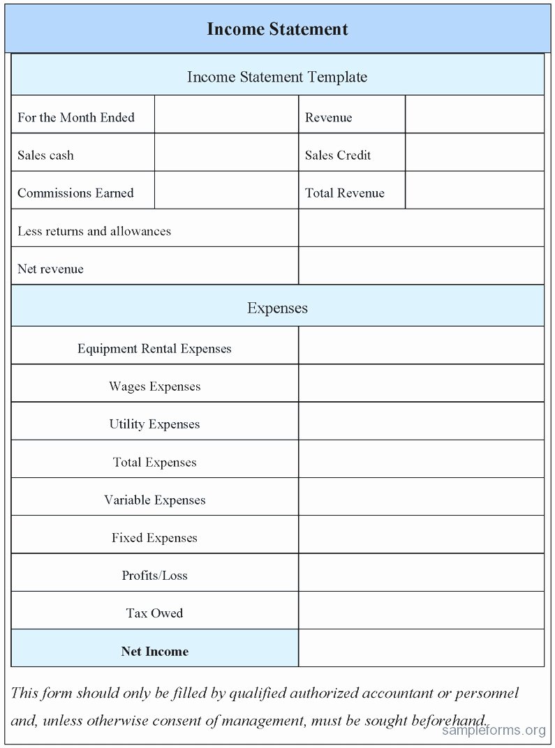 Simple Profit and Loss Template Lovely Simple Profit and Loss Statement Template