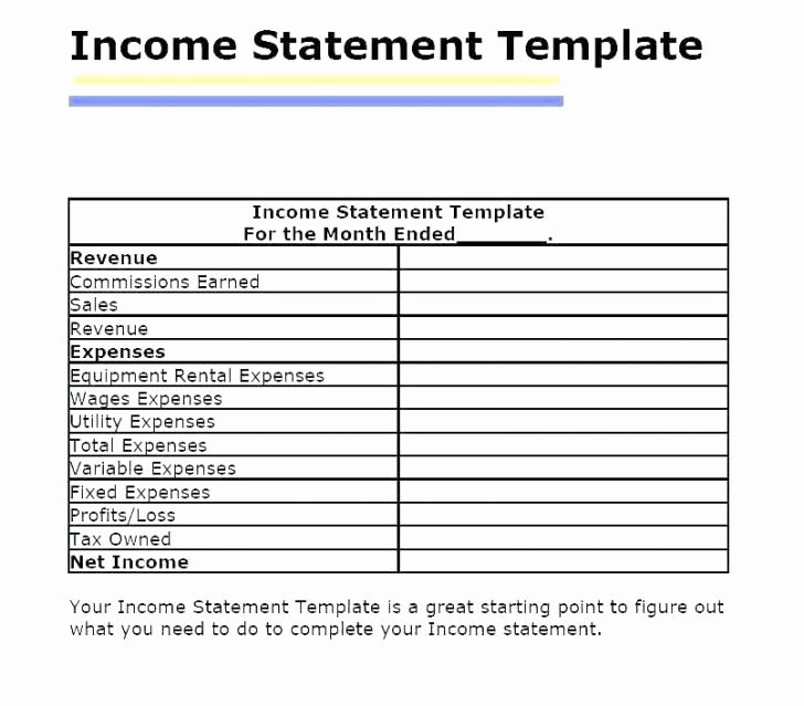 Simple Profit and Loss Template New Free Simple Profit and Loss Template Pics – 35 Profit and