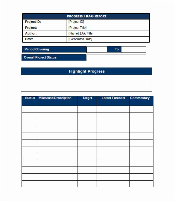 Simple Project Status Report Template Inspirational 20 Effective Templates for Helping You Create Weekly