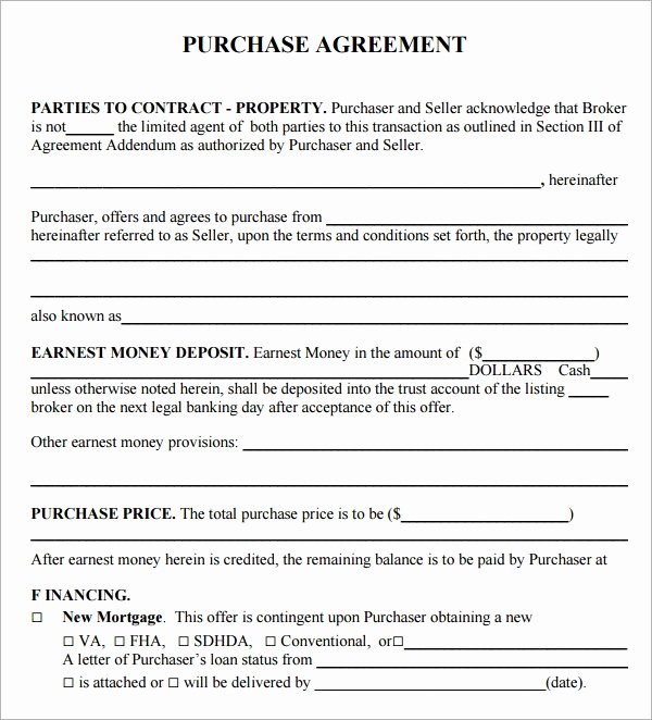 Simple Purchase Agreement Template Beautiful Purchase Agreement 15 Download Free Documents In Pdf Word