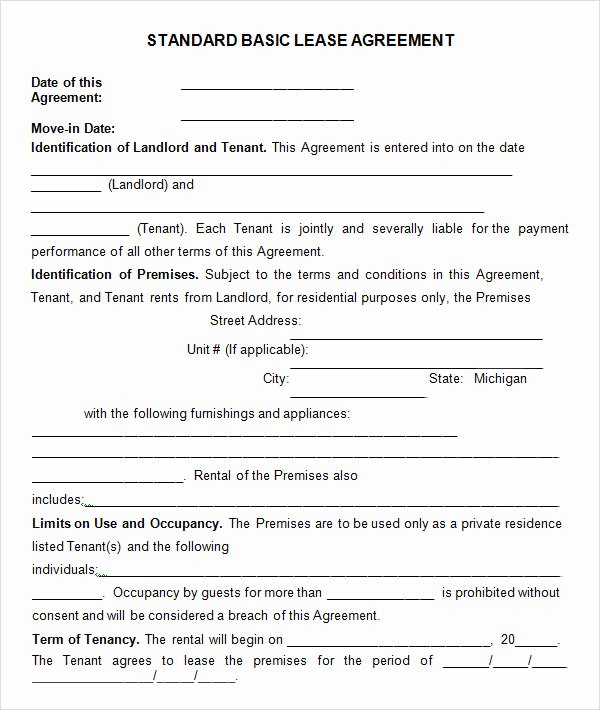 Simple Rental Agreement Template Beautiful Free 7 Useful Sample Leasing Agreement Templates In Pdf