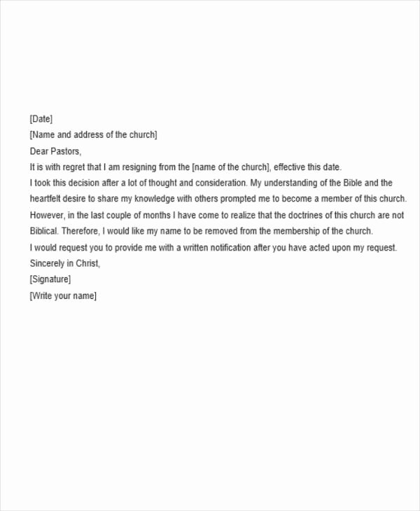 Simple Resignation Letter Templates Best Of 8 Basic Resignation Letters Free Sample Example format
