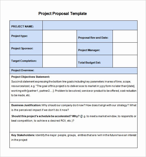 Simple Rfp Template Word Beautiful 20 Free Project Proposal Template Ms Word Pdf Docx