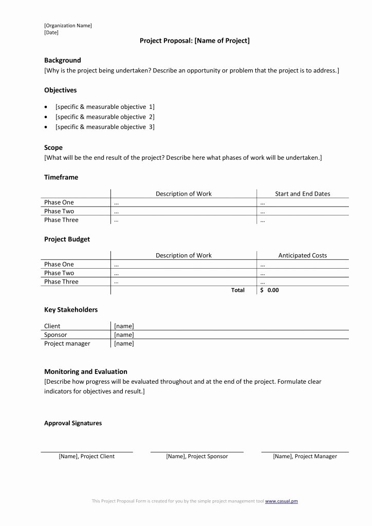 Simple Rfp Template Word Best Of 20 Free Project Proposal Template Ms Word Pdf Docx