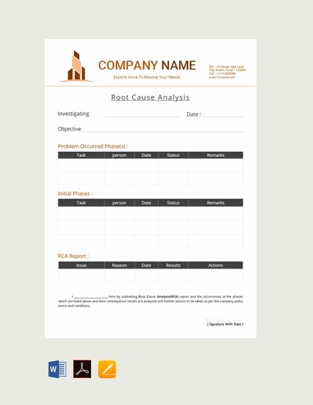 Simple Root Cause Analysis Template Fresh 28 Analysis Examples &amp; Templates Word Pages Docs