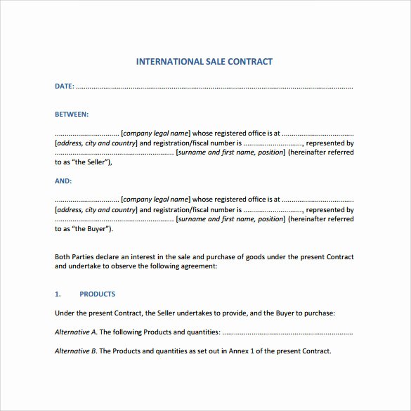 Simple Sales Agreement Template Elegant Sample Basic Contract Template 18 Free Sample Example