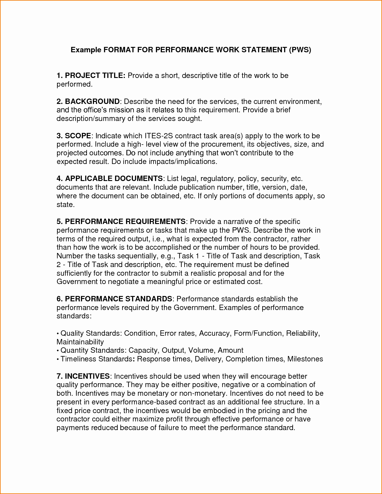 Simple Statement Of Work Template Beautiful 5 Statement Of Work format