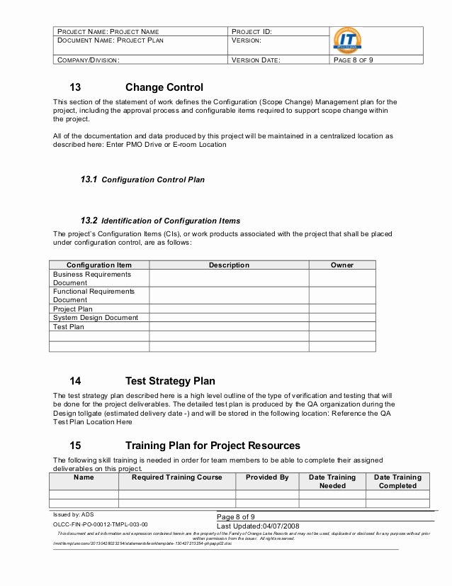 Simple Statement Of Work Template Fresh Statement Of Work Template