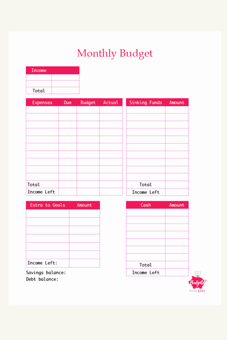 Simple Weekly Budget Template Beautiful the Most Effective Free Monthly Bud Templates that Will