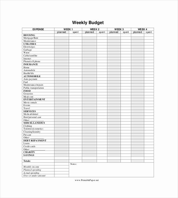 Simple Weekly Budget Template Inspirational 10 Weekly Bud Templates Docs Excel Pdf