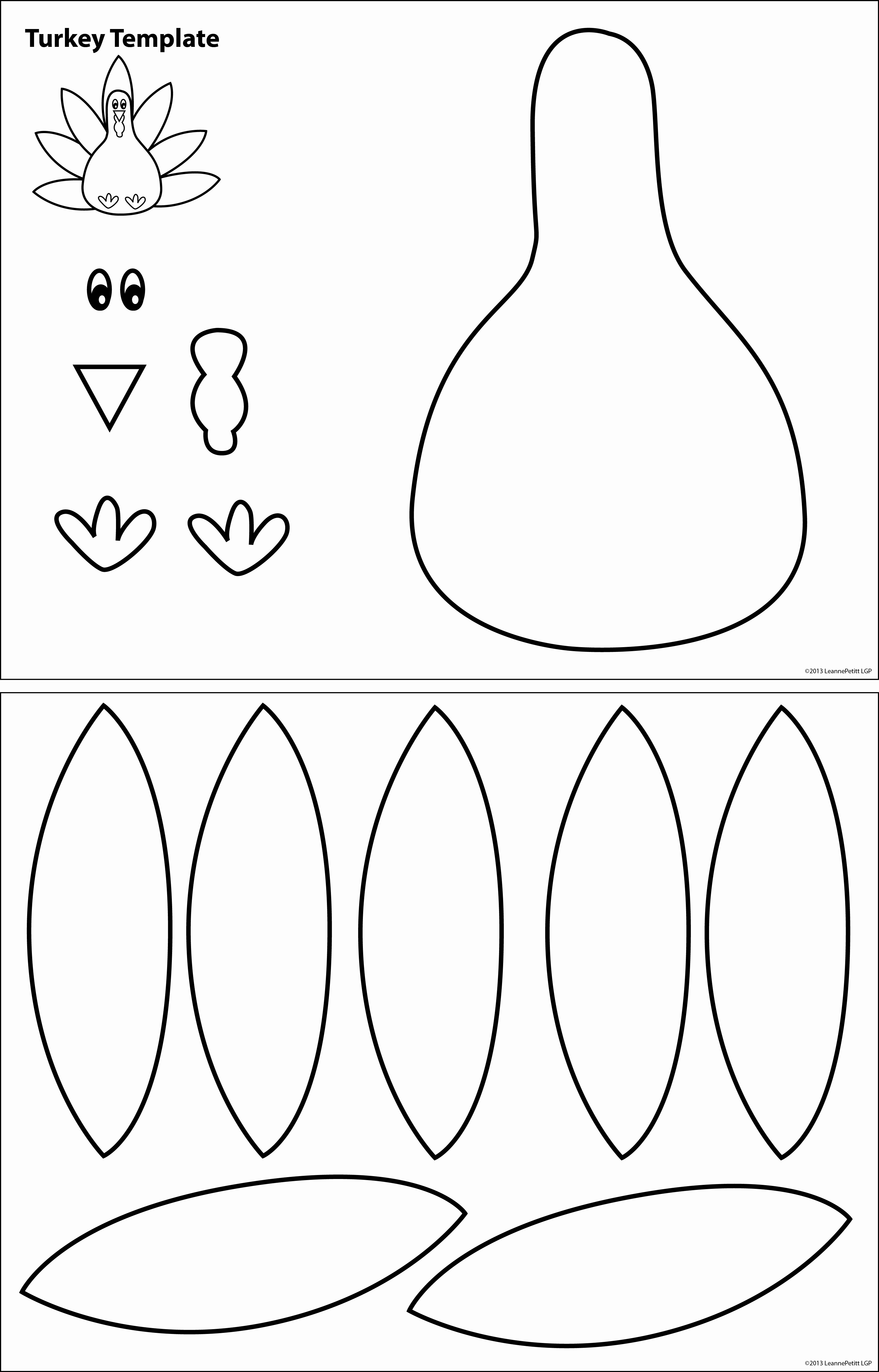 Simple White Paper Template Fresh Turkey Template – Wel E to Little Genius