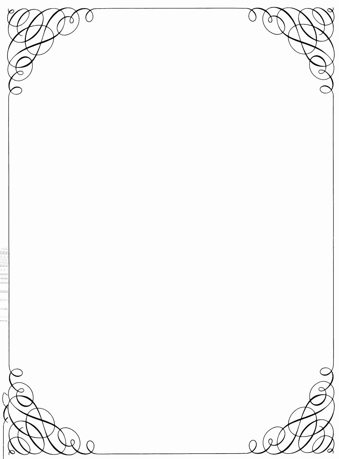 Simple White Paper Template Lovely Black and White Christmas Borders and Frames 110 X 150