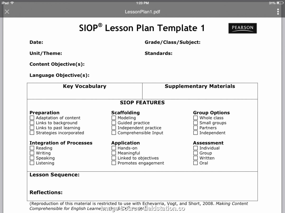 Siop Lesson Plan Template 1 Awesome Plex Detailed Lesson Plan for Grade 1 English A