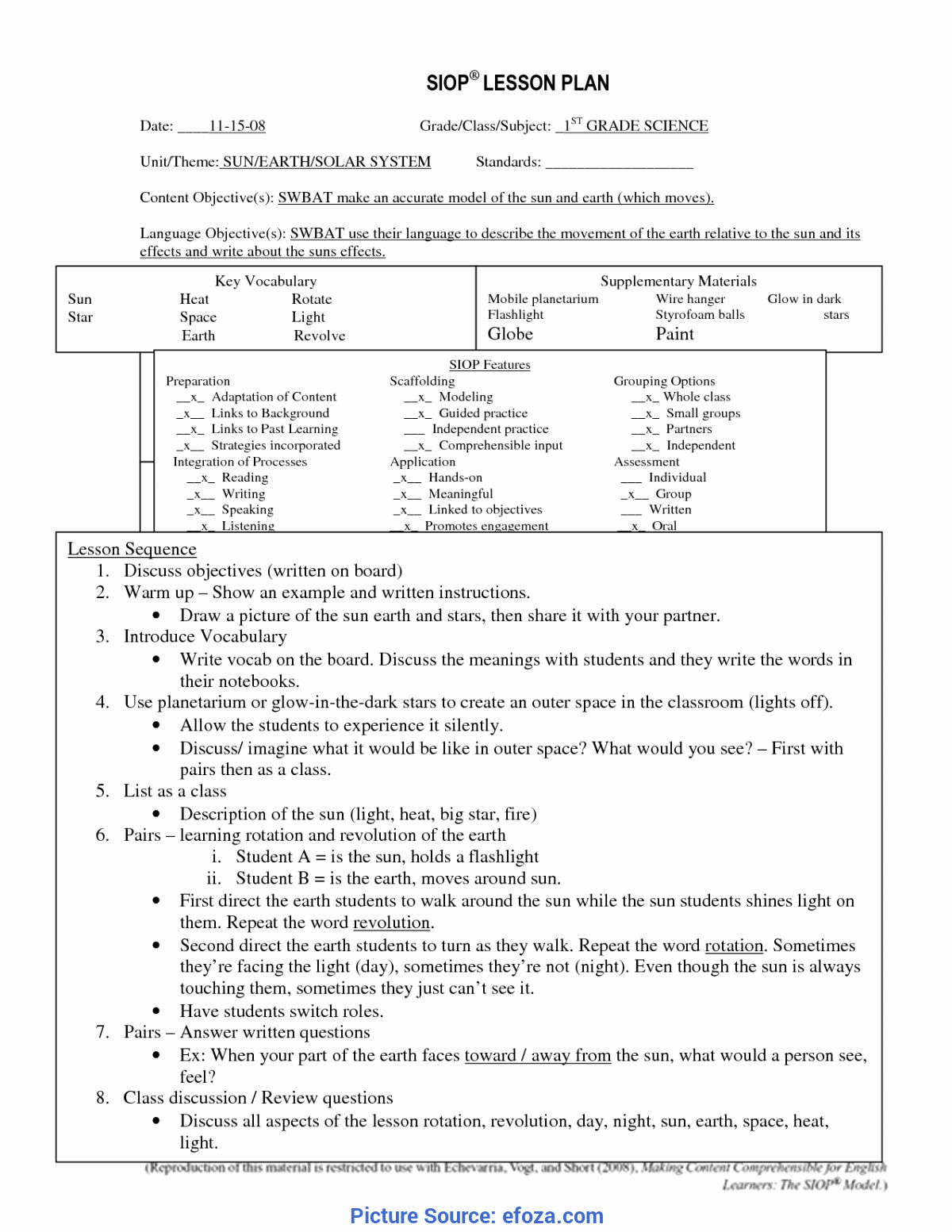 Siop Lesson Plan Template 1 Lovely Good Road to Reading Lesson Plans 1st Grade 1 Teachers